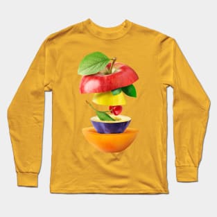 Apple Lemon Cherry Plum Apricot Gifts Vegetarian Long Sleeve T-Shirt